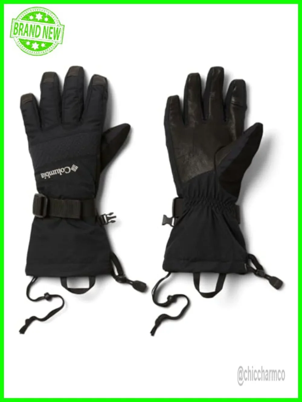 Columbia Whirlibird III Gloves Women's Waterproof Snow Touchscreen Leather Palm